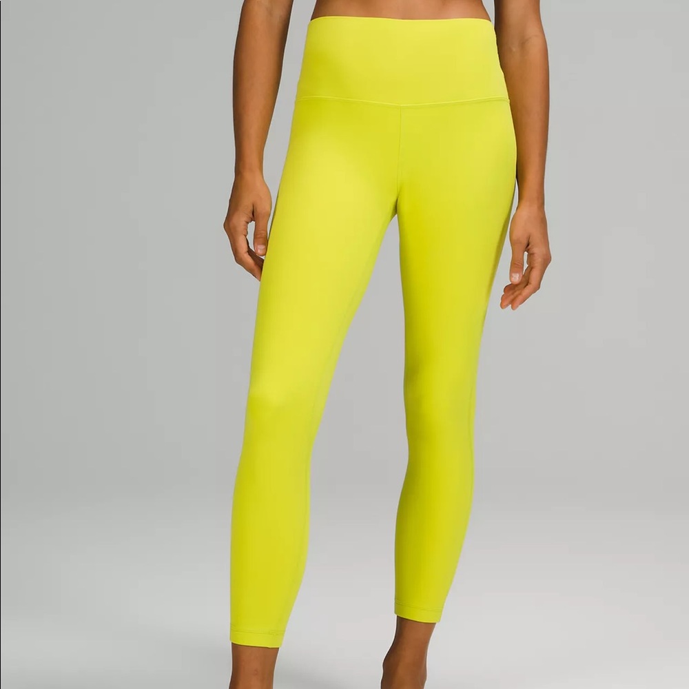 BRAND NEW NEVER WORN! lululemon Align™ High-Rise Pant 25" in Yellow Serpentine
